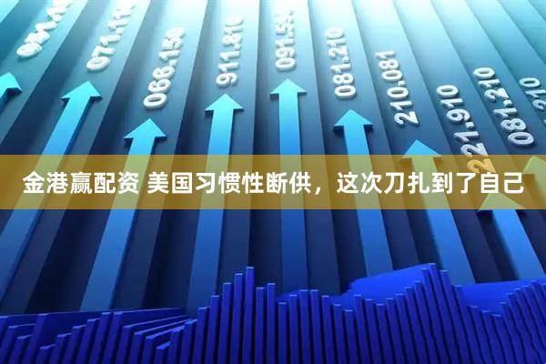 金港赢配资 美国习惯性断供，这次刀扎到了自己